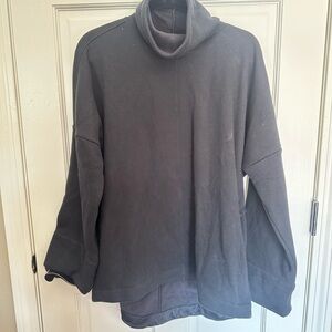 Athleta Women’s Charcoal Turtleneck Sweatshirt